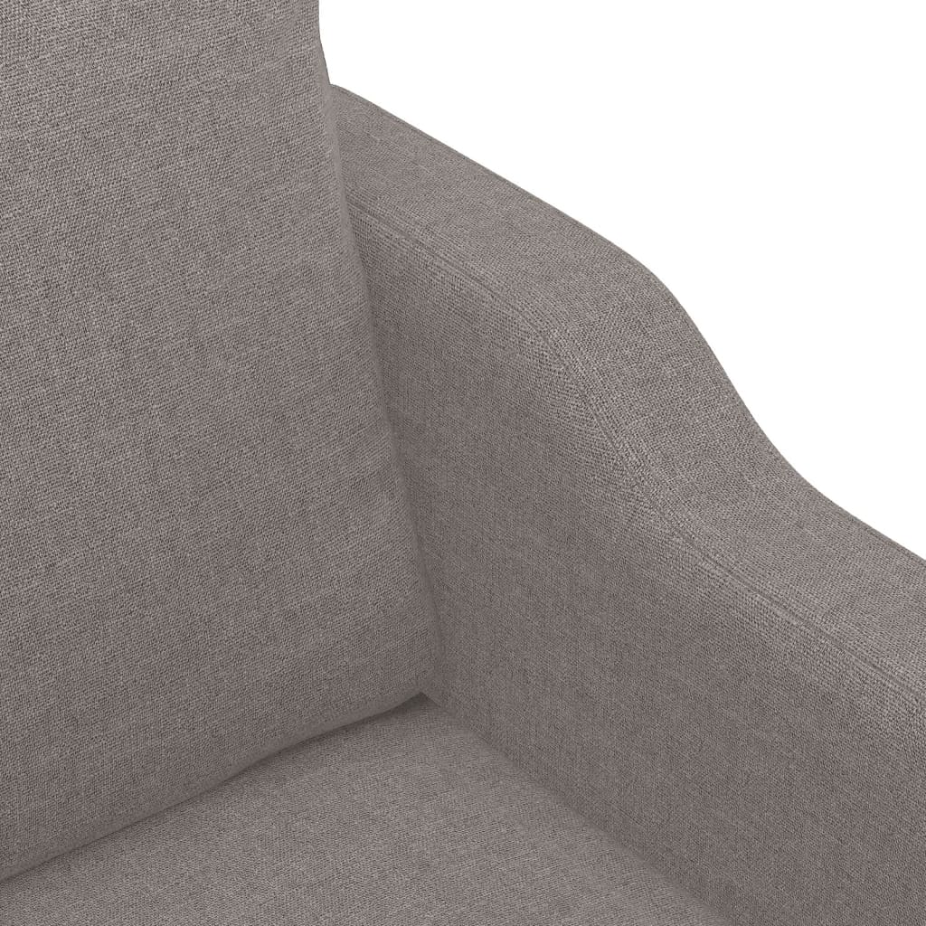 4-dijelni set sofa s jastucima smeđesivi od tkanine