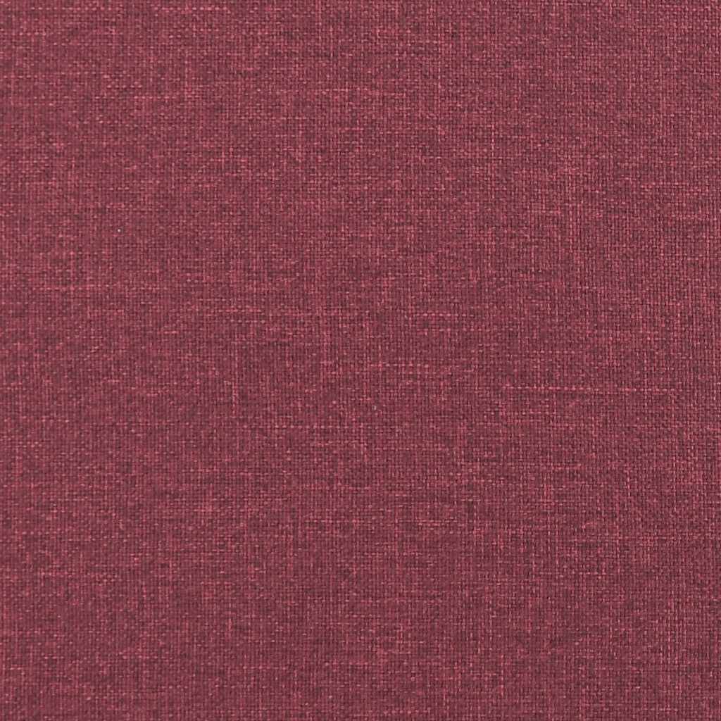 2-dijelni set sofa s jastucima crvena boja vina od tkanine