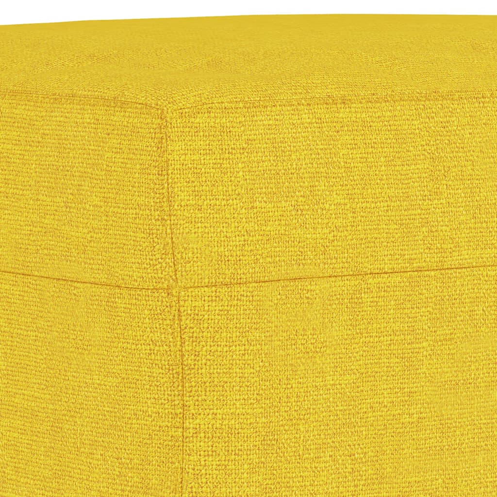 4-dijelni set sofa svjetložuti od tkanine