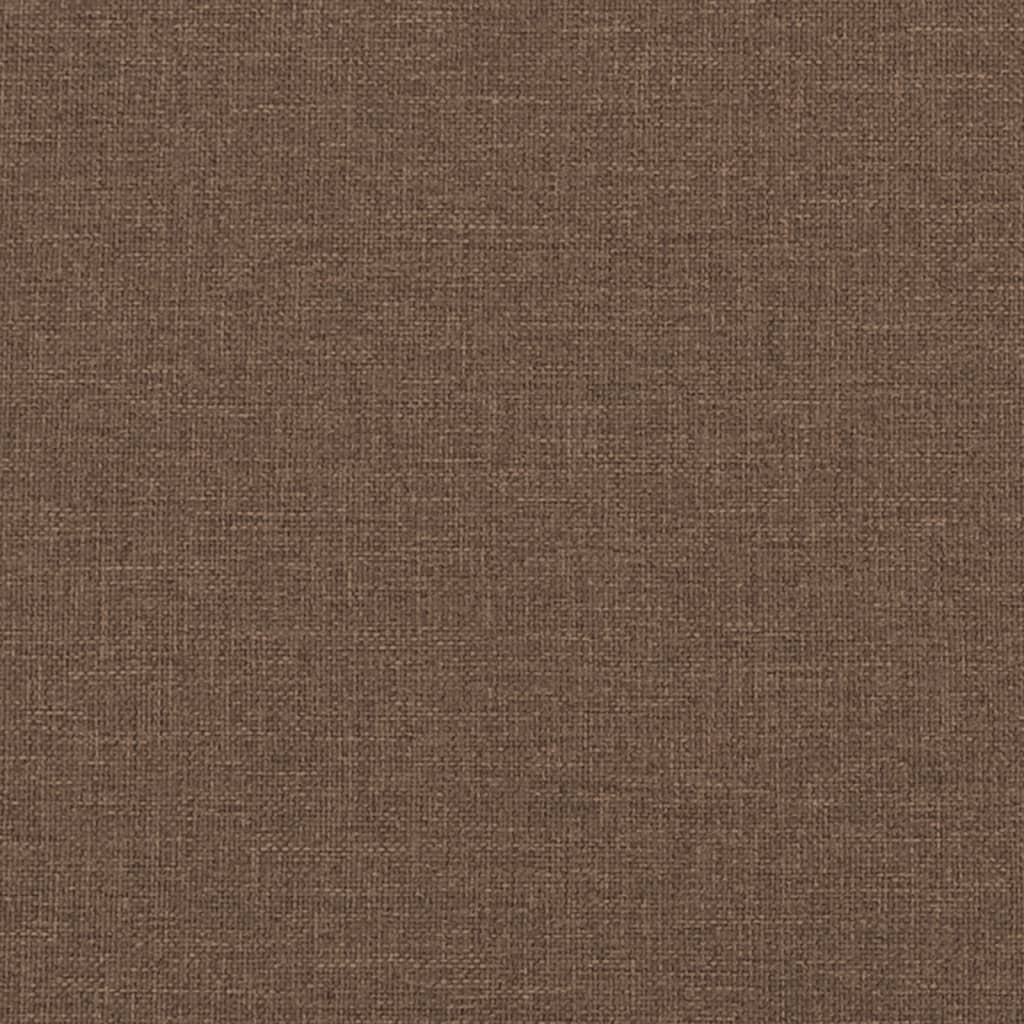 2-dijelni set sofa smeđi od tkanine