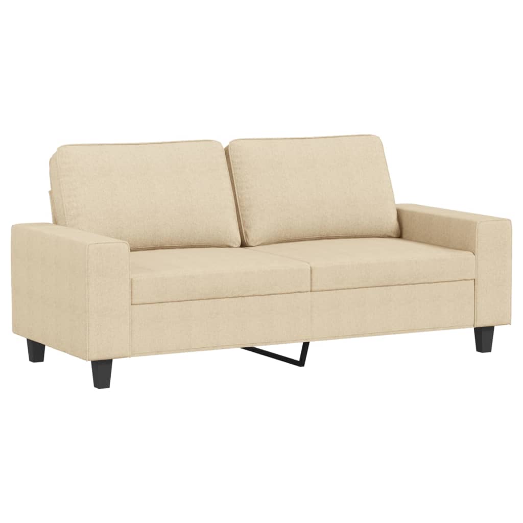 3-dijelni set sofa krem od mikrovlakana