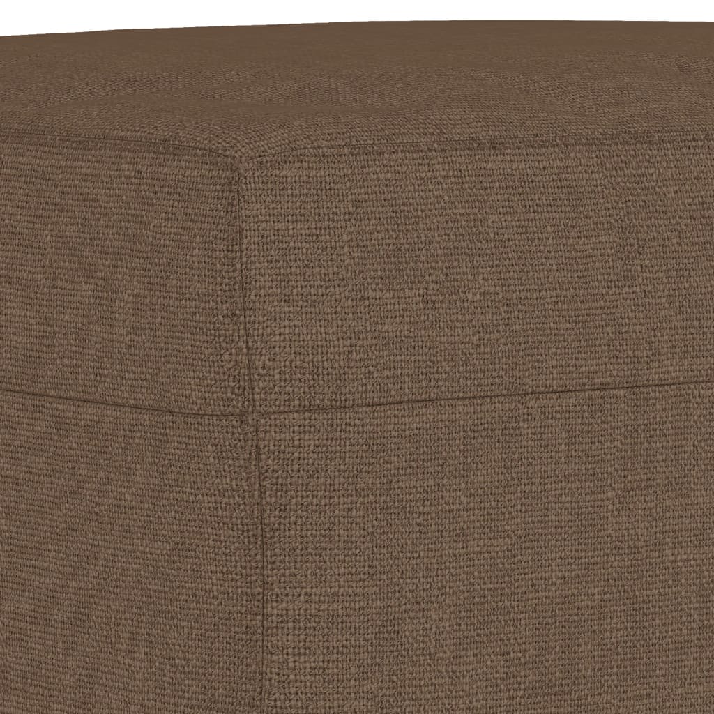 3-dijelni set sofa smeđi od tkanine