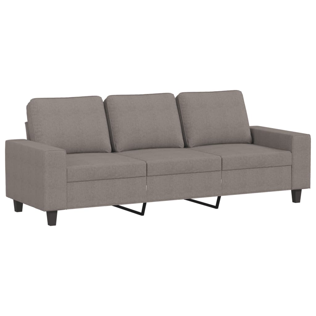 2-dijelni set sofa smeđesivi od tkanine