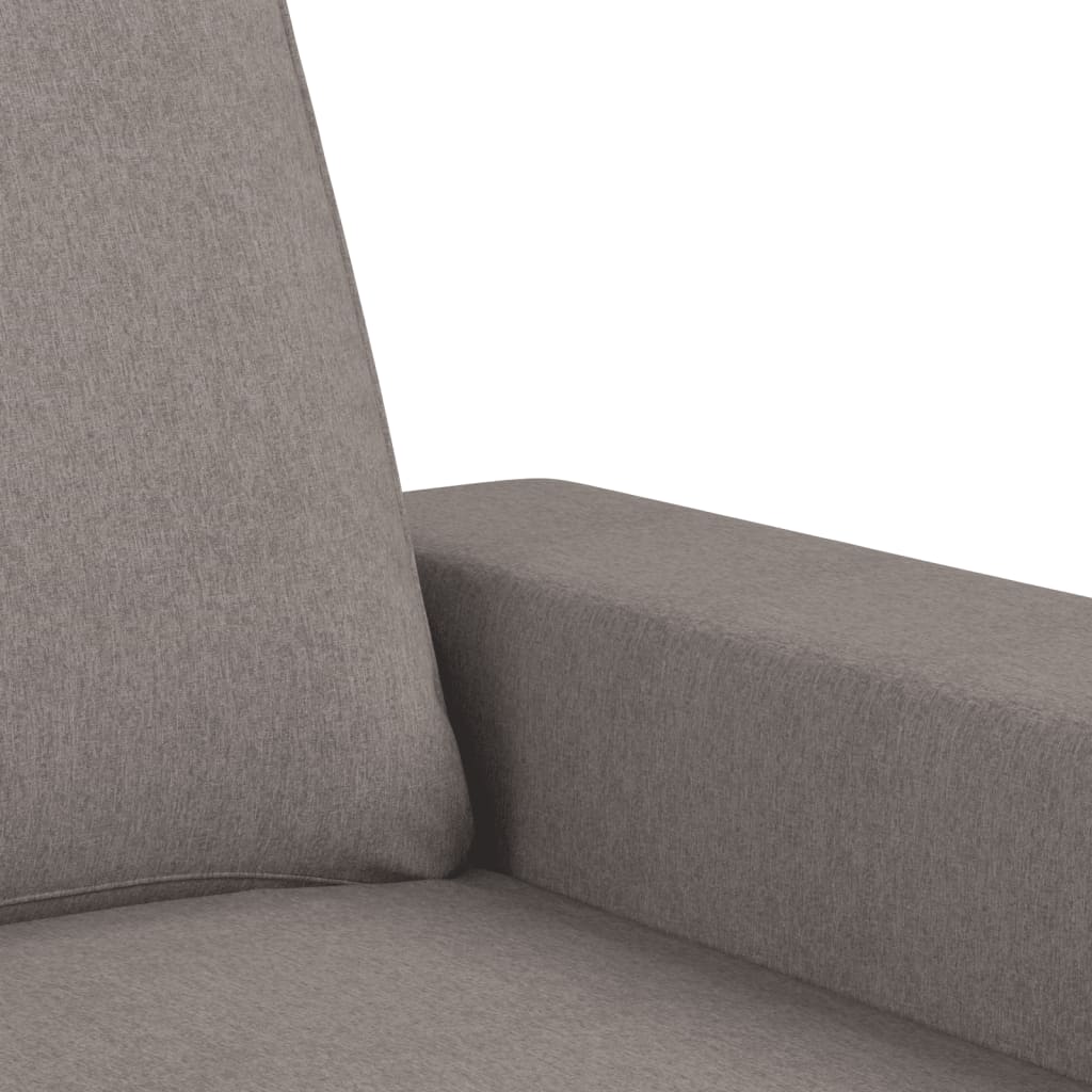 2-dijelni set sofa smeđesivi od tkanine