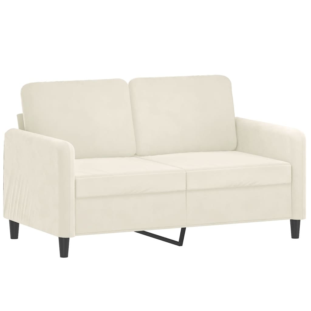 3-dijelni set sofa krem baršunasti