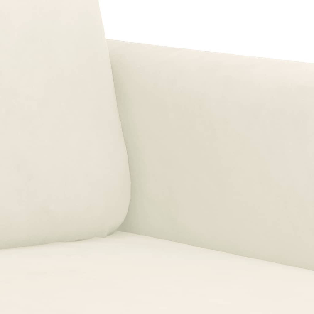 3-dijelni set sofa krem baršunasti