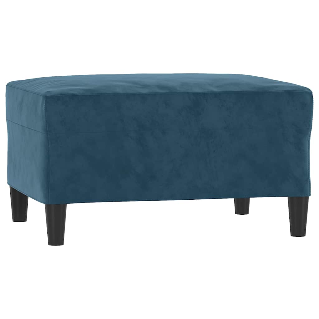 4-dijelna sofa garnitura plavi baršun