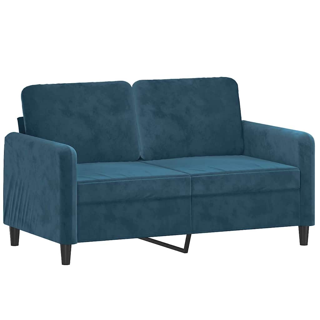 3-dijelni set sofa plavi baršunasti
