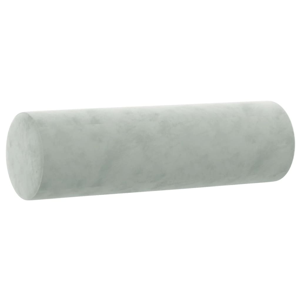 2-dijelni set sofa s jastucima svjetlosivi baršunasti