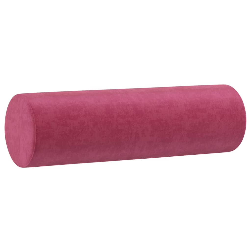 2-dijelni set sofa s jastucima crvena boja vina baršunasti