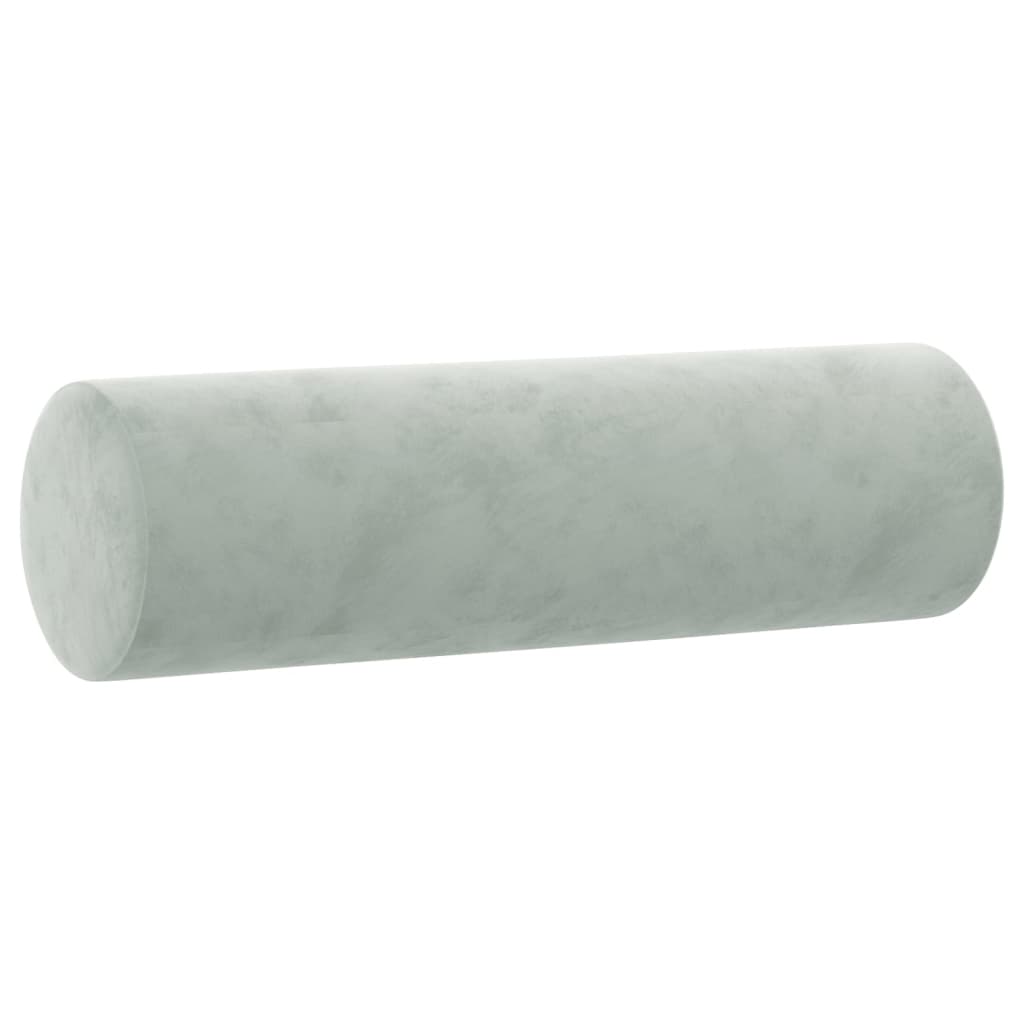 3-dijelni set sofa s jastucima svjetlosivi baršunasti