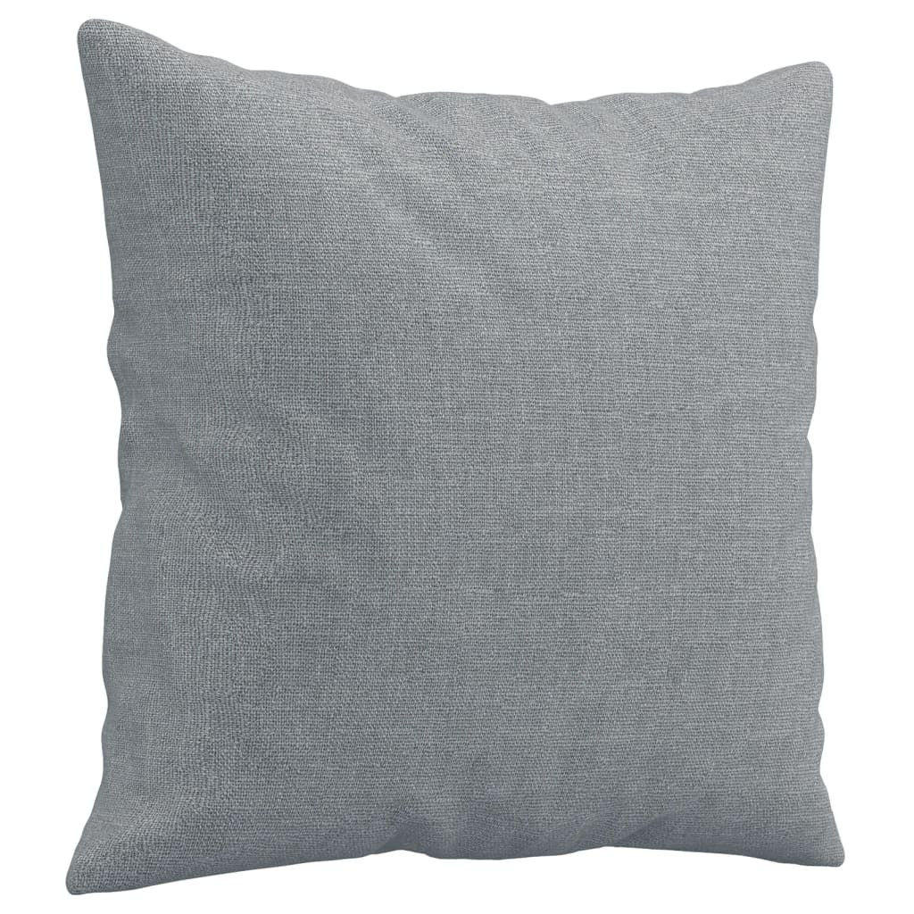 4-dijelni set sofa s jastucima svjetlosivi od tkanine