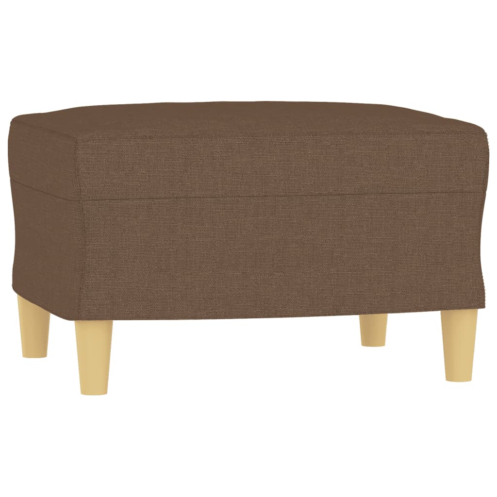 4-dijelni set sofa s jastucima smeđi od tkanine