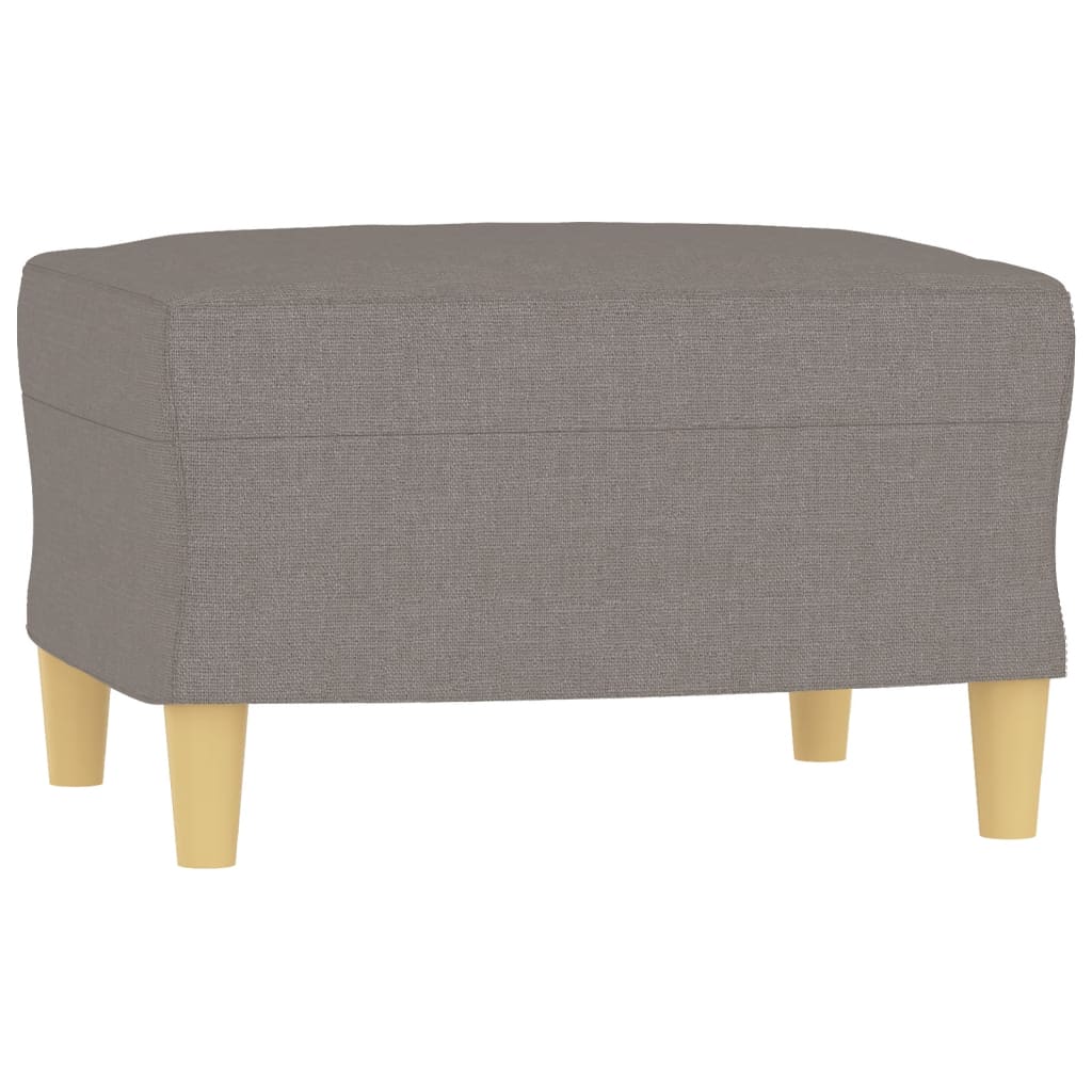 4-dijelni set sofa s jastucima smeđesivi od tkanine