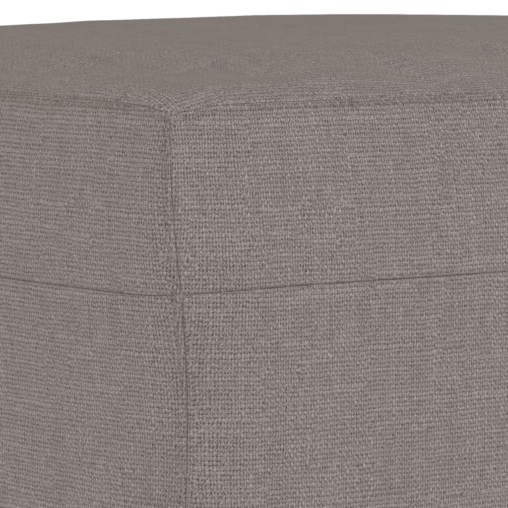 4-dijelni set sofa s jastucima smeđesivi od tkanine