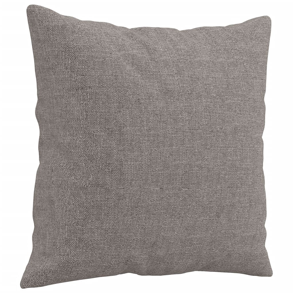 4-dijelni set sofa s jastucima smeđesivi od tkanine