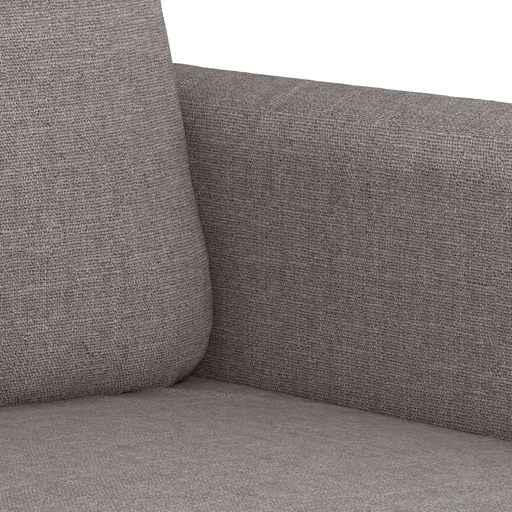 2-dijelni set sofa s jastucima smeđesivi od tkanine