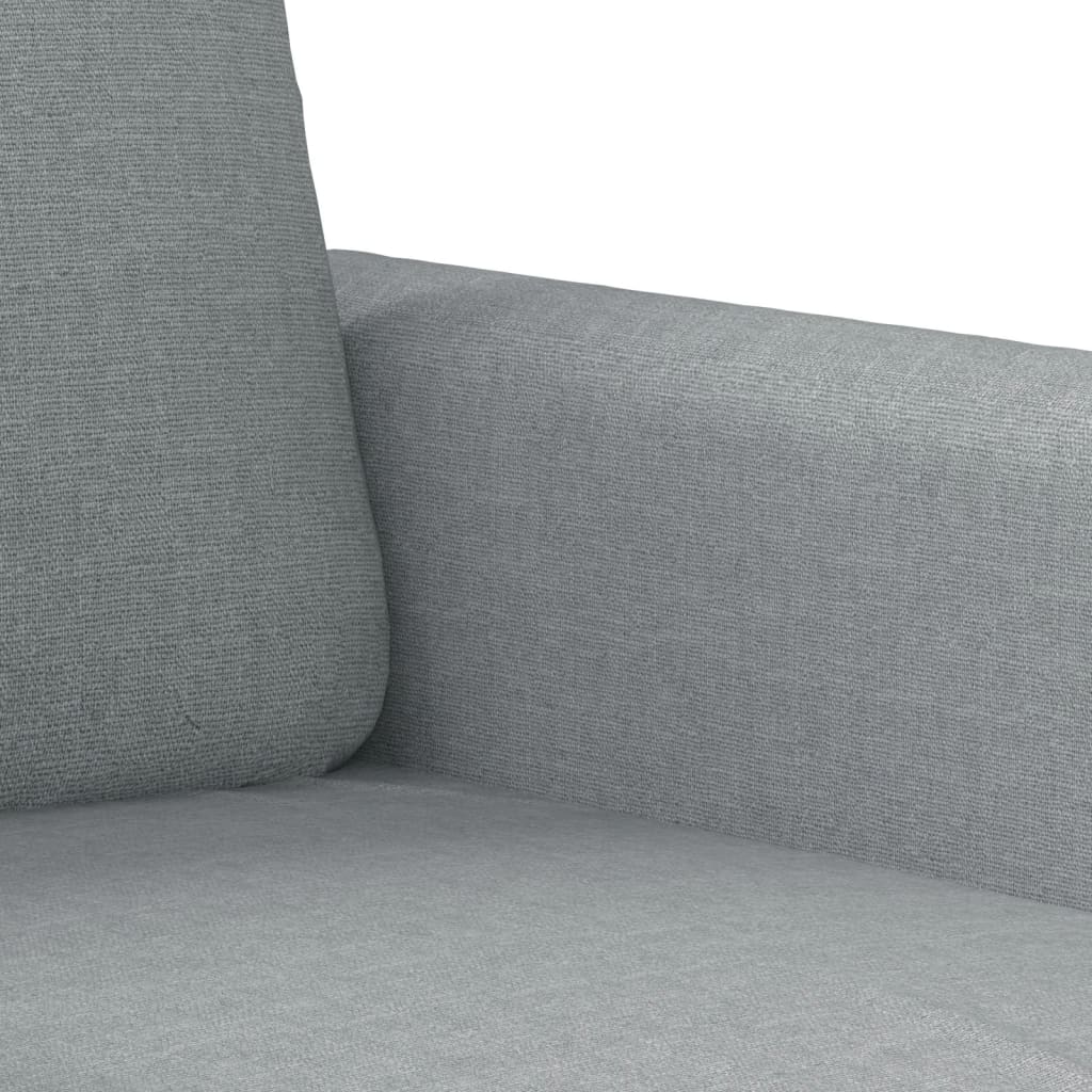 2-dijelni set sofa s jastucima svjetlosivi od tkanine
