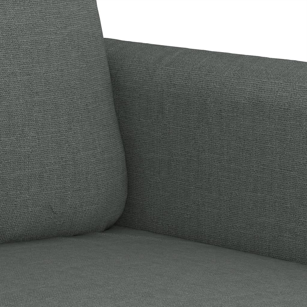 2-dijelni set sofa s jastucima tamnosivi od tkanine