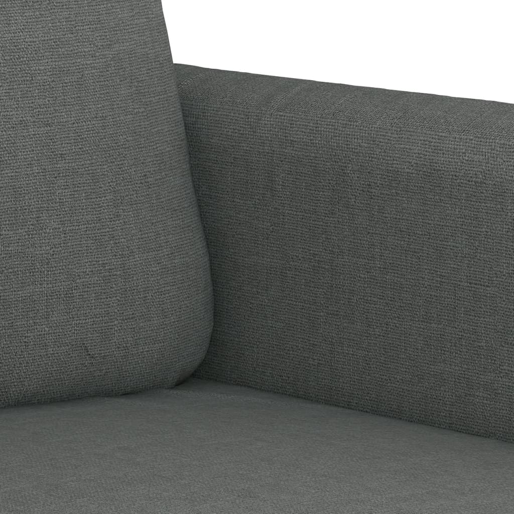 3-dijelni set sofa s jastucima tamnosivi od tkanine
