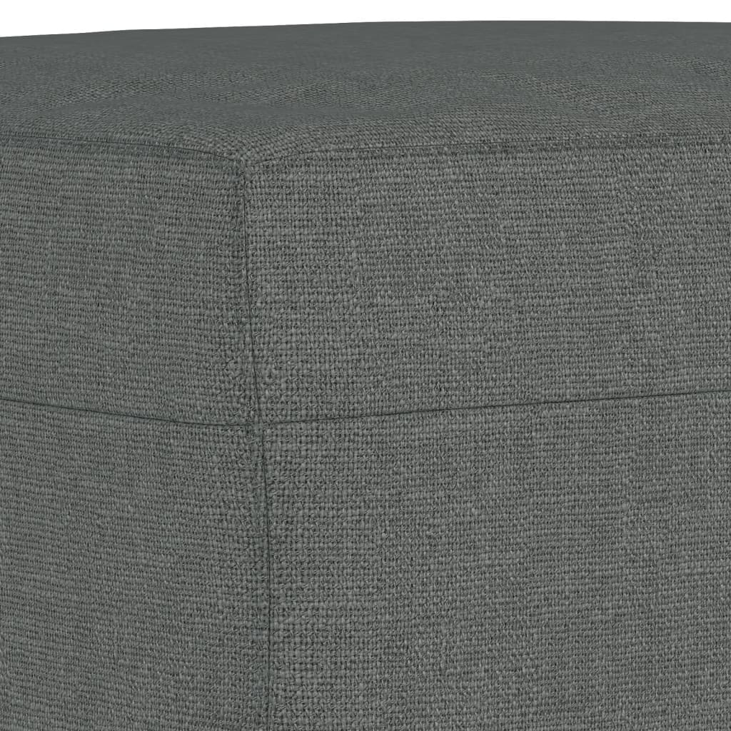 3-dijelni set sofa s jastucima tamnosivi od tkanine