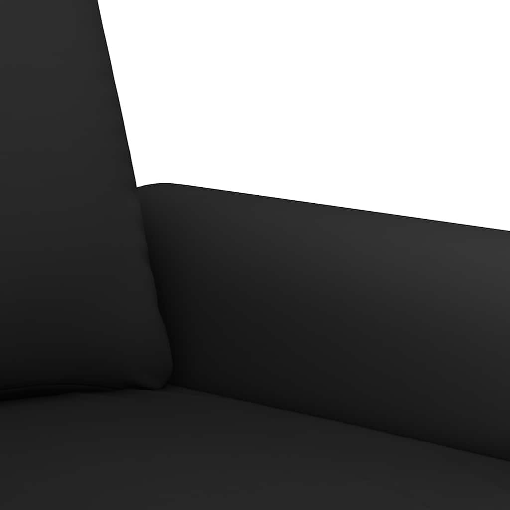 4-dijelni set sofa s jastucima crni baršunasti