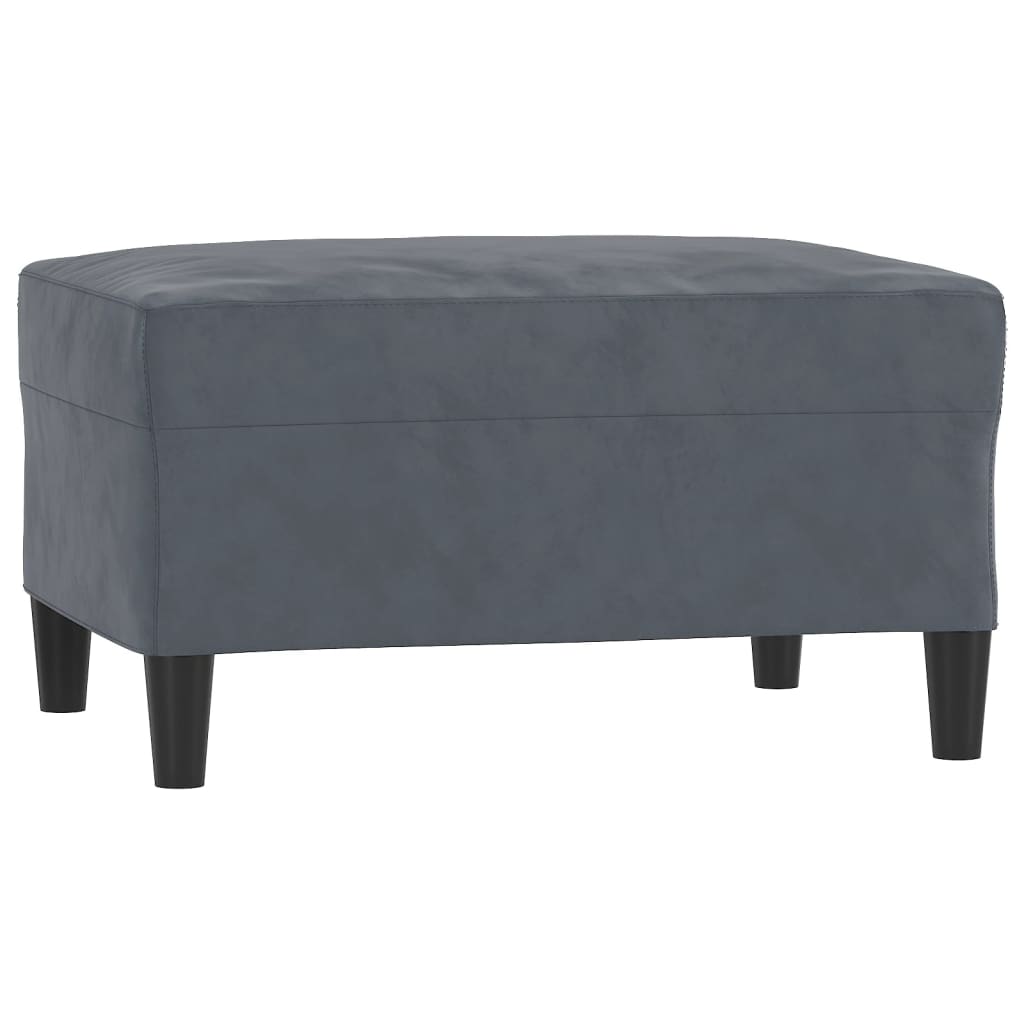 4-dijelni set sofa s jastucima tamnosivi baršunasti