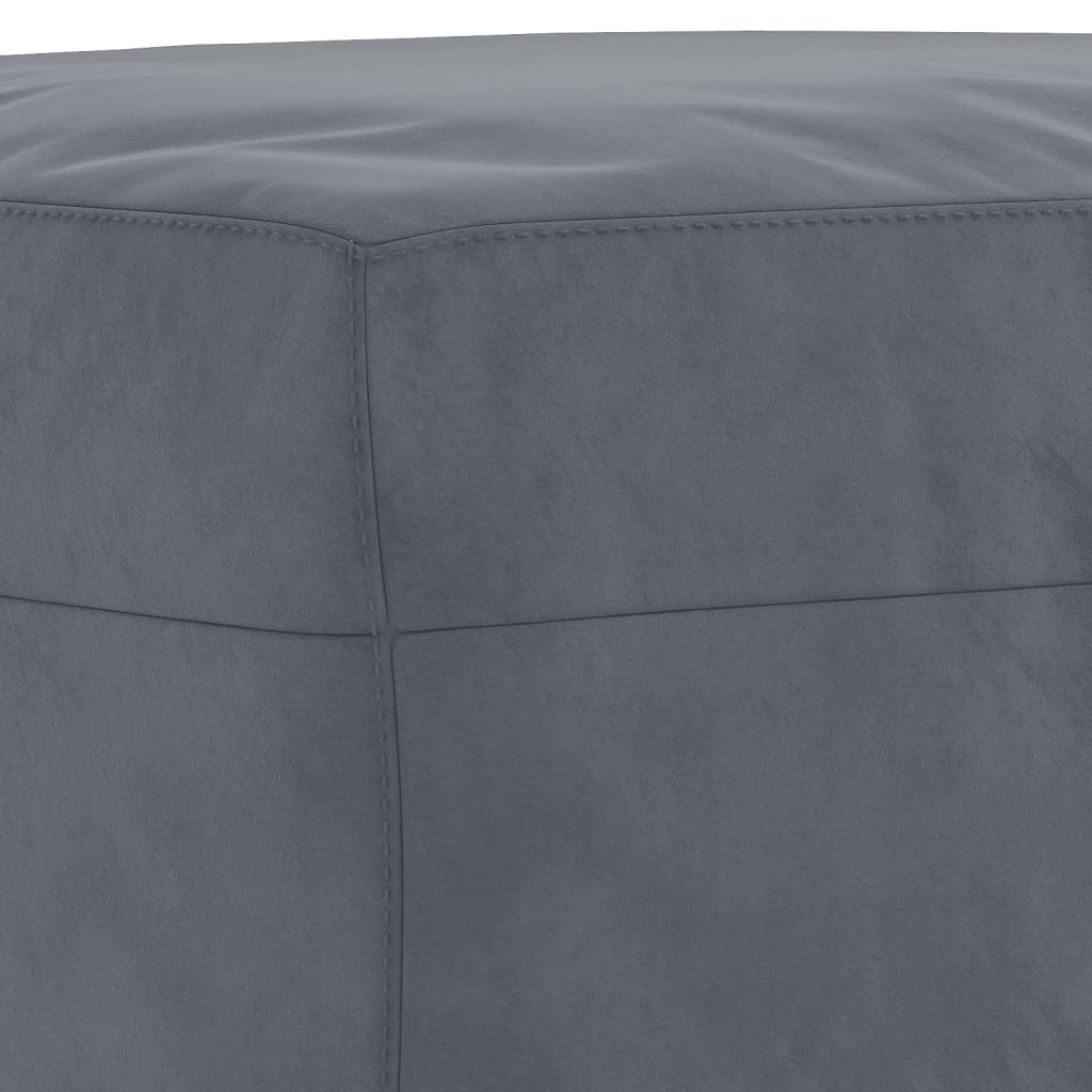 4-dijelni set sofa s jastucima tamnosivi baršunasti