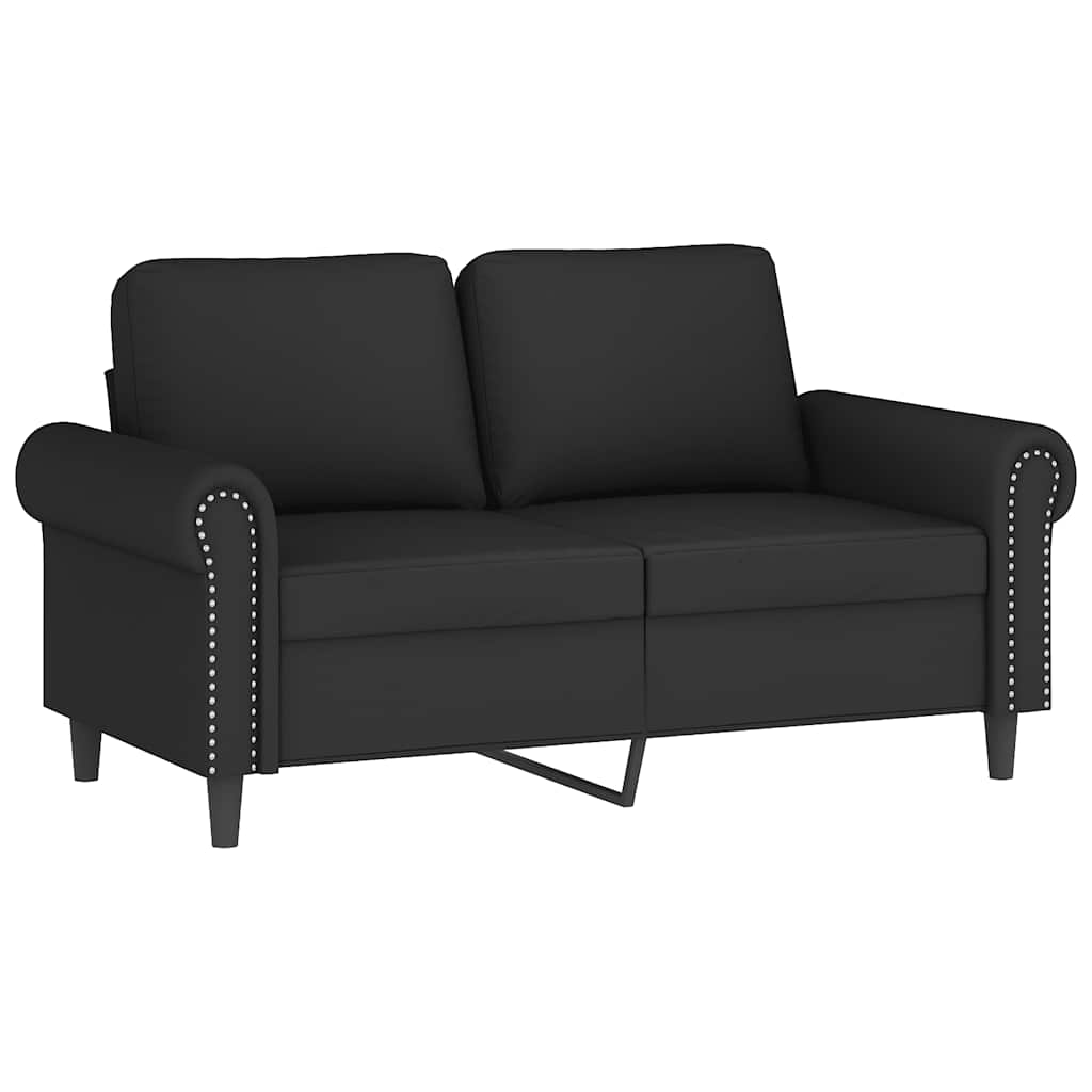 4-dijelni set sofa s jastucima crni baršunasti