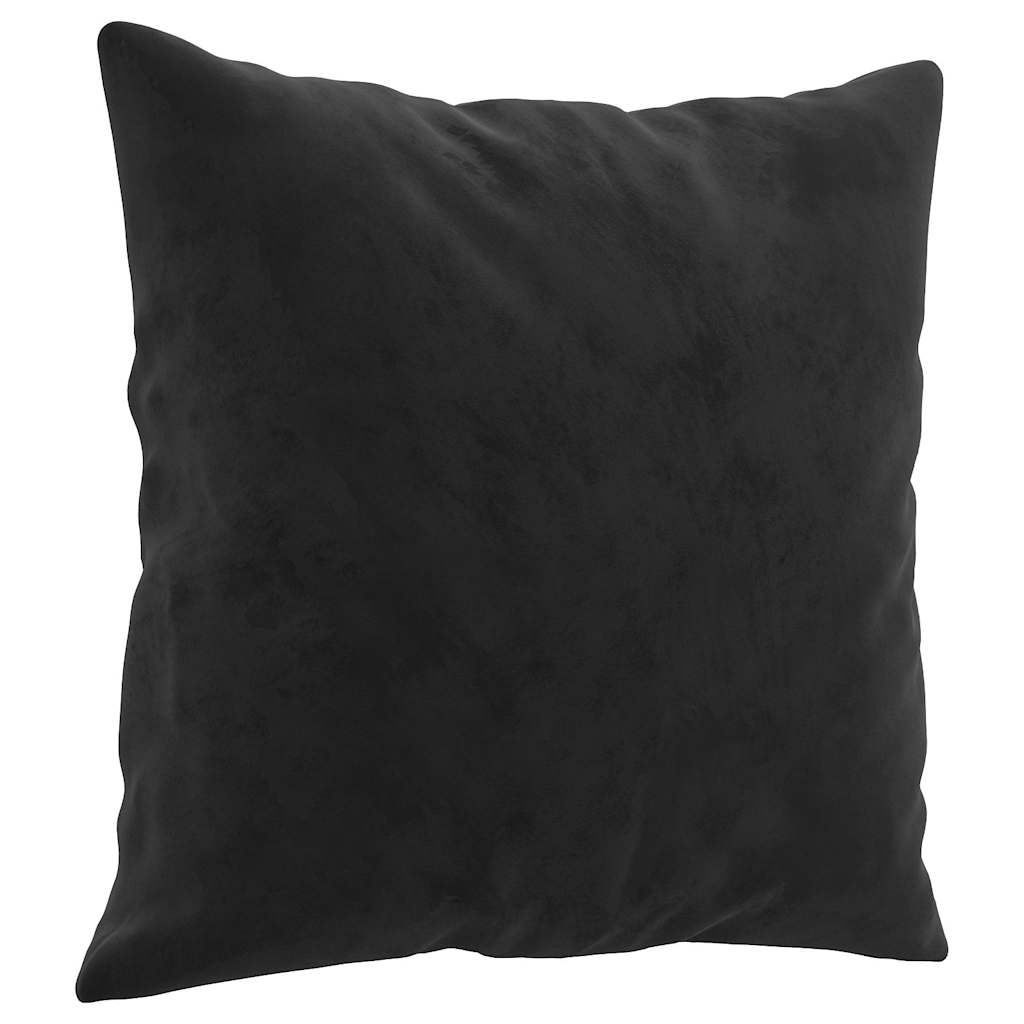 4-dijelni set sofa s jastucima crni baršunasti