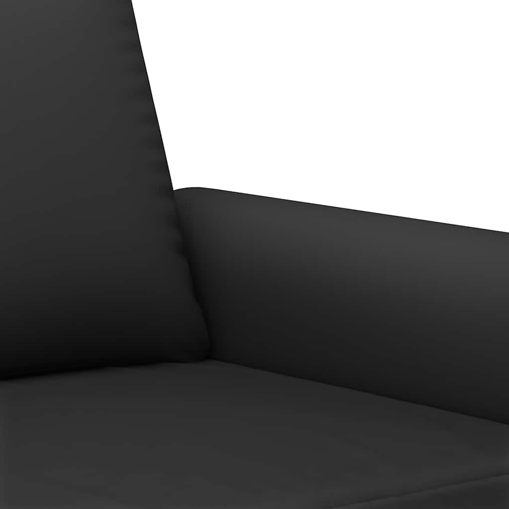 2-dijelni set sofa s jastucima crni baršunasti