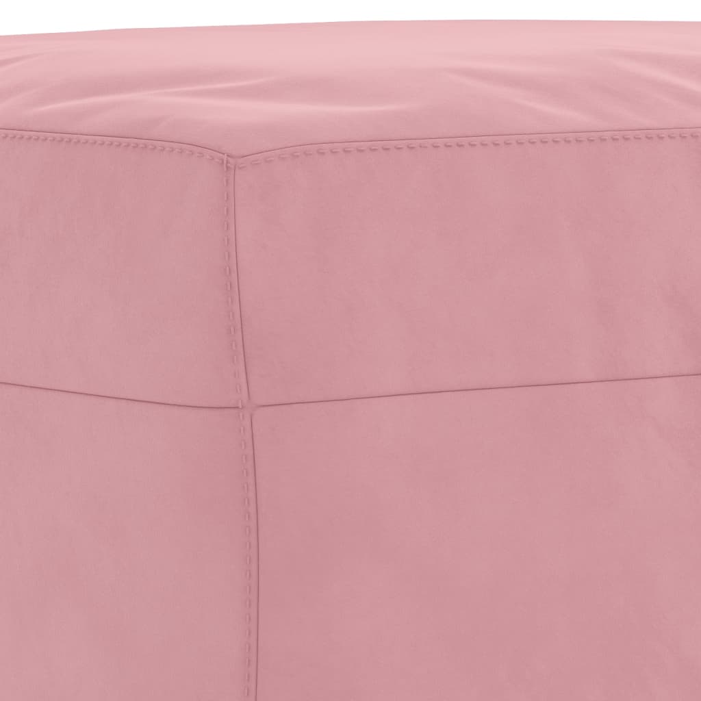 3-dijelni set sofa s jastucima ružičasti baršunasti