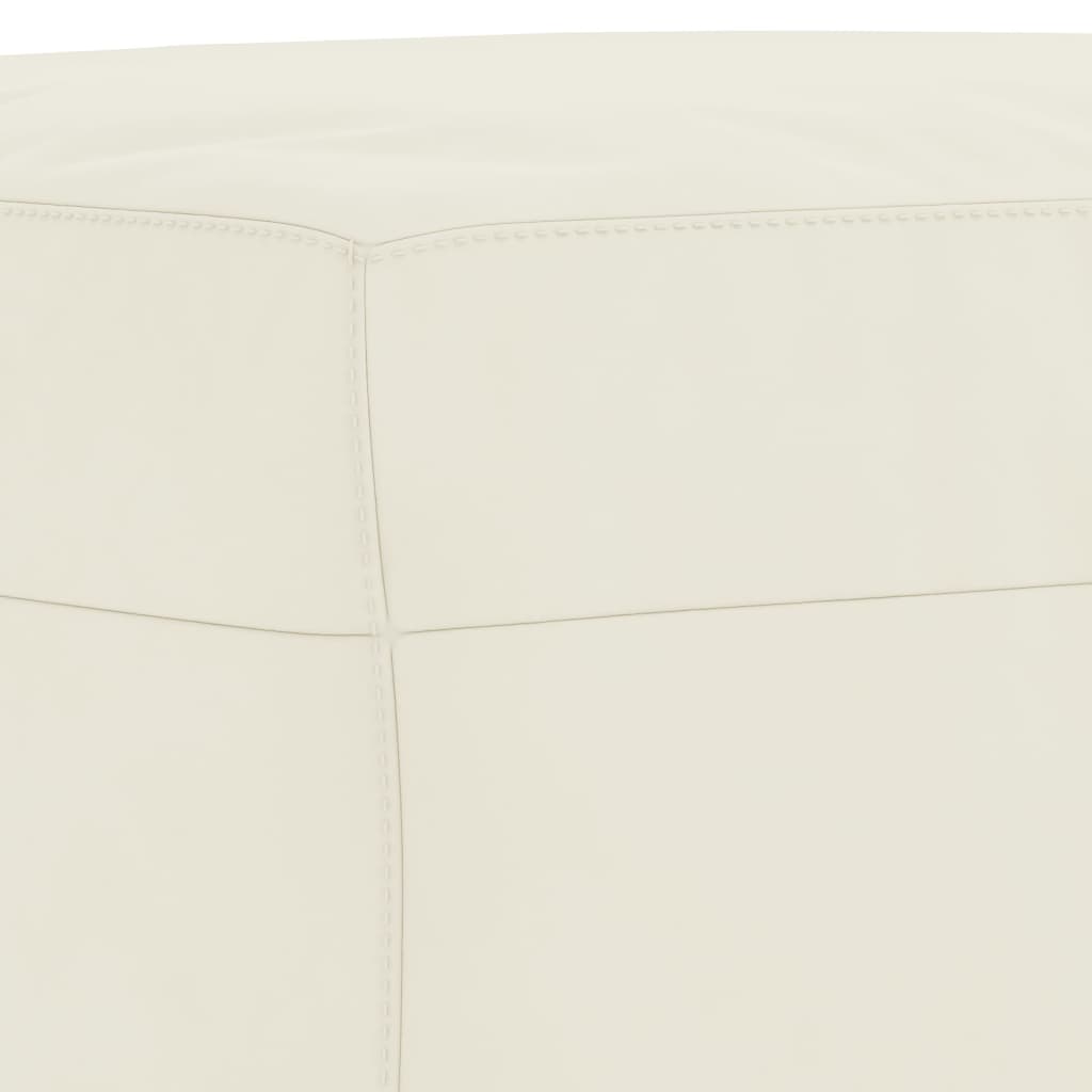 3-dijelni set sofa s jastucima krem baršunasti