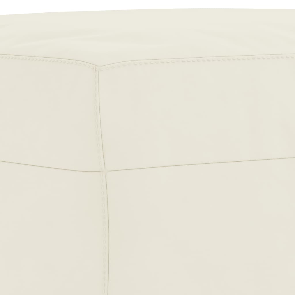 3-dijelni set sofa s jastucima krem baršunasti