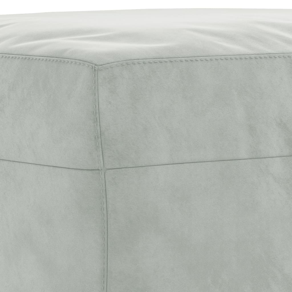3-dijelni set sofa s jastucima svjetlosivi baršunasti