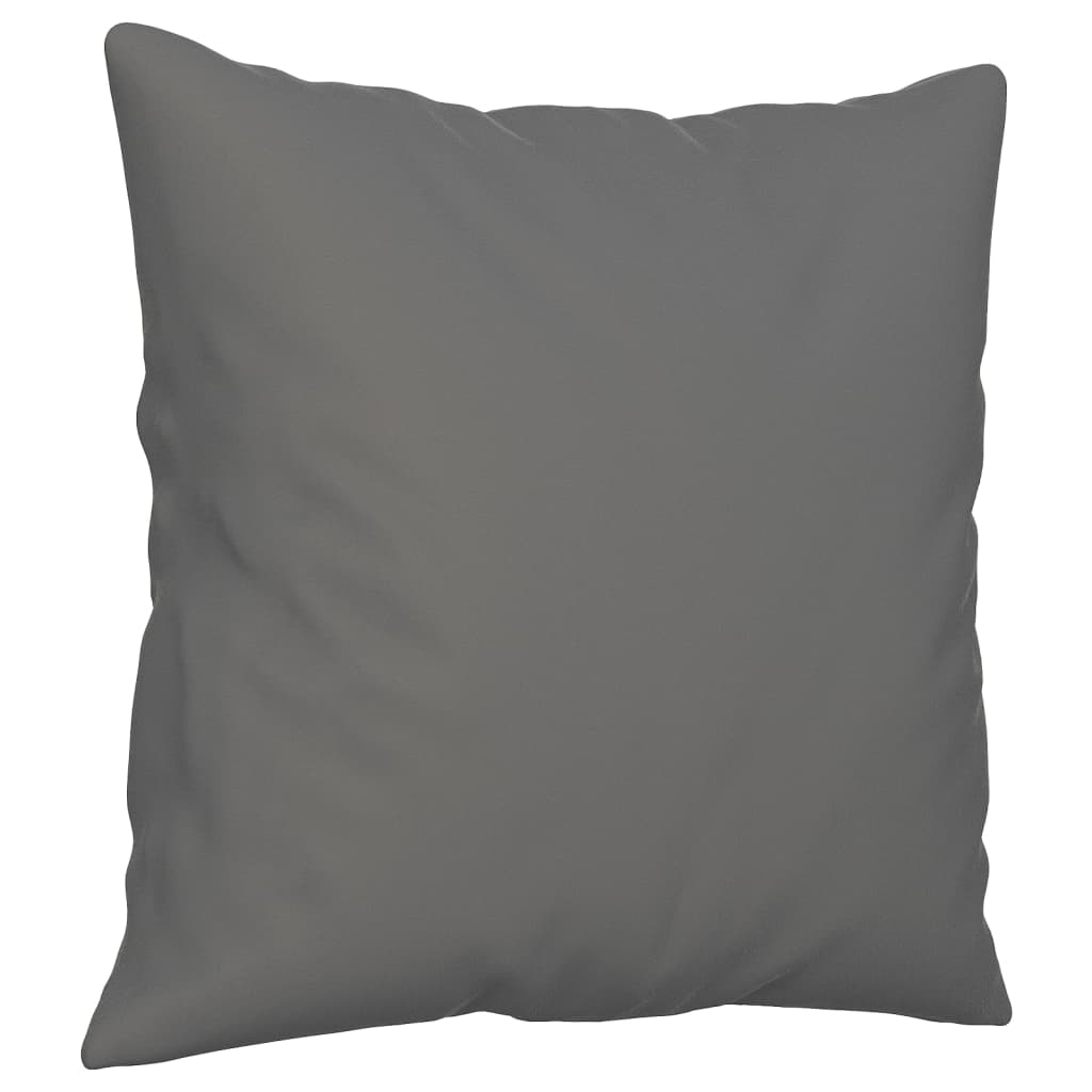 4-dijelni set sofa s jastucima tamnosivi od mikrovlakana