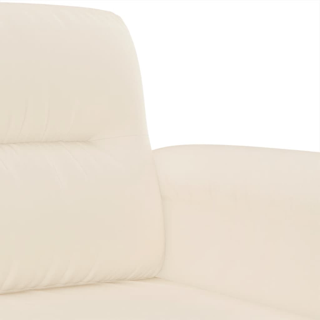 4-dijelni set sofa s jastucima bež od mikrovlakana
