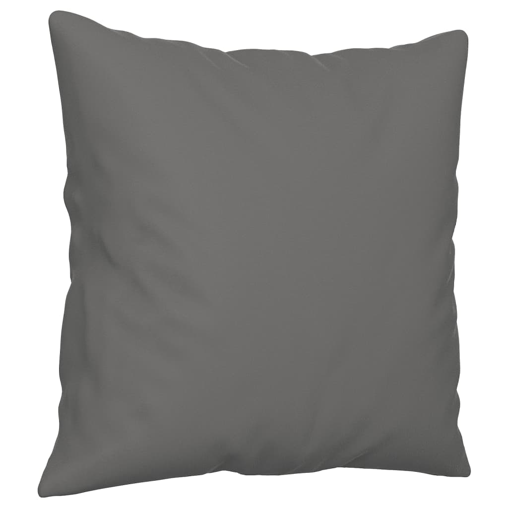 2-dijelni set sofa s jastucima tamnosivi od mikrovlakana