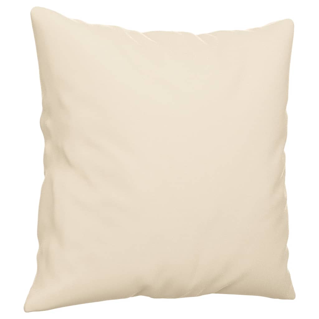 2-dijelni set sofa s jastucima bež od mikrovlakana