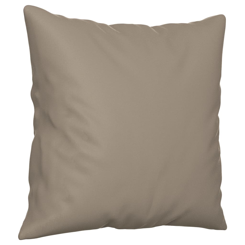 3-dijelni set sofa s jastucima smeđesivi od mikrovlakana