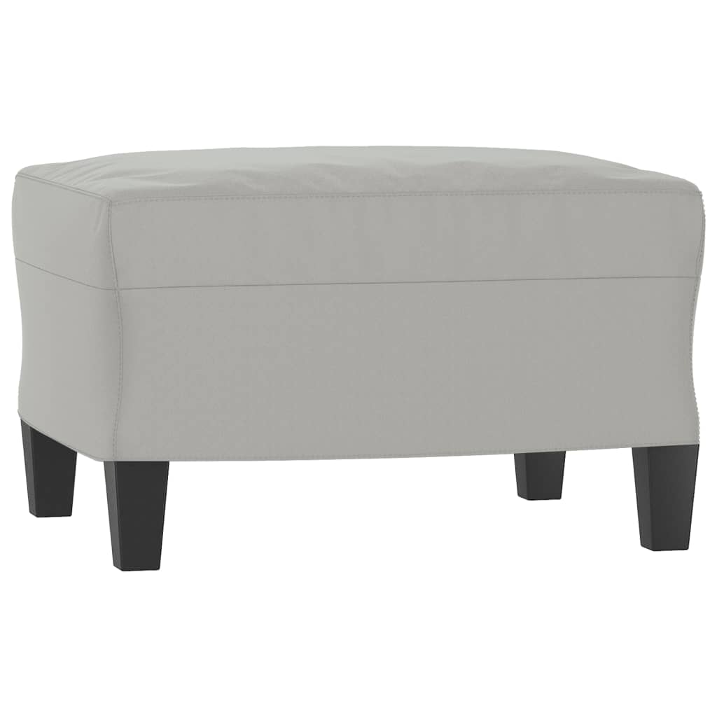 3-dijelni set sofa s jastucima svjetlosivi od mikrovlakana