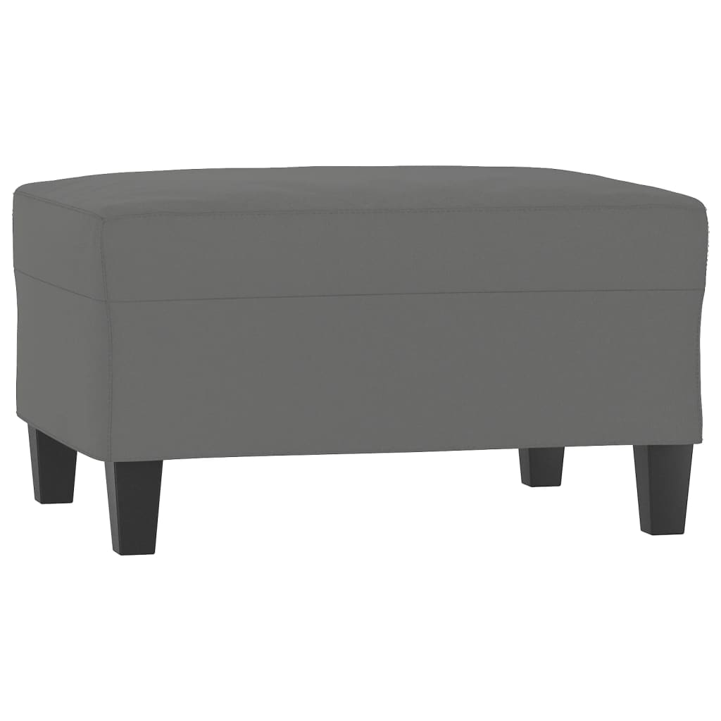 3-dijelni set sofa s jastucima tamnosivi od mikrovlakana