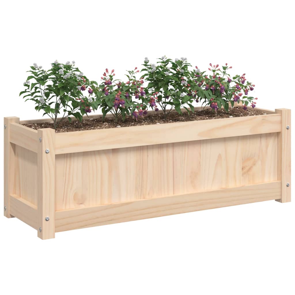 Vrtna sadilica 90x31x31 cm od masivne borovine