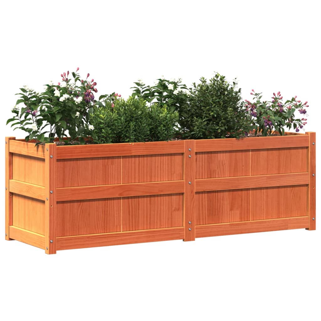 Vrtna sadilica voštano smeđe boje 150 x 50 x 50 cm od borovine