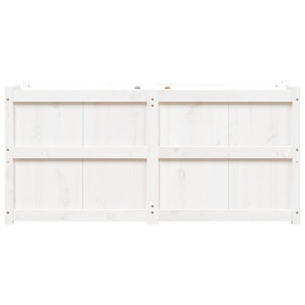 Vrtna sadilica bijela 150 x 50 x 70 cm od masivne borovine