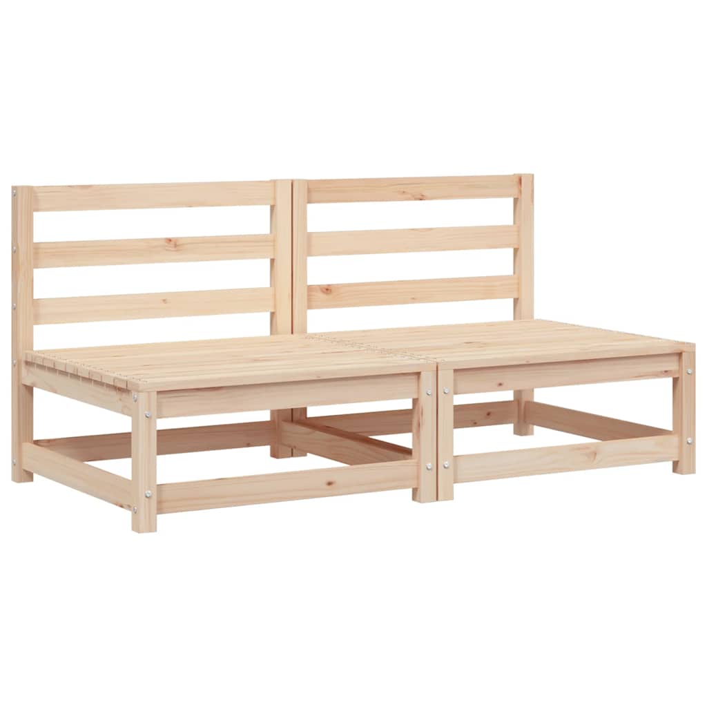 Vrtne sofe bez naslona za ruke 2 kom 70x70x67 cm borovina