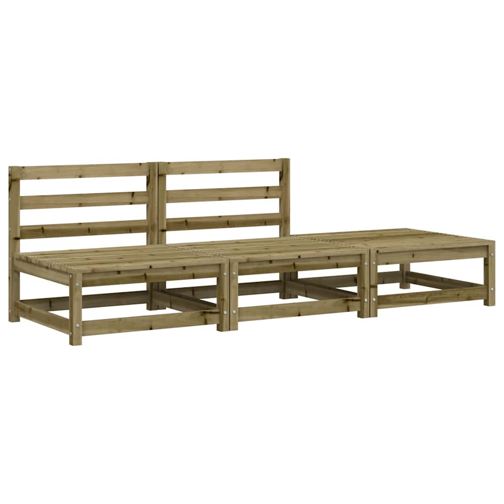Vrtna sofa s osloncem za noge od impregnirane borovine