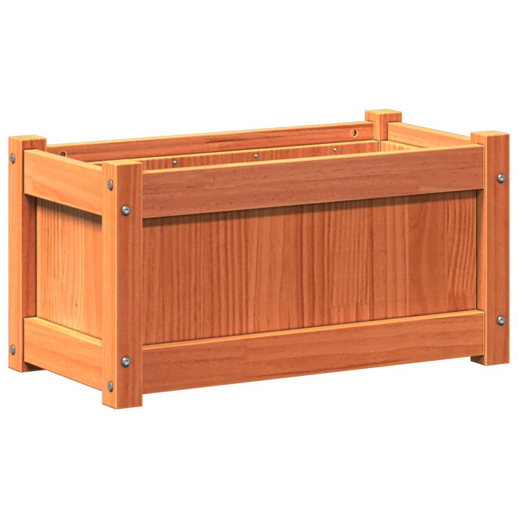 Vrtna sadilica voštano smeđe boje 60 x 31 x 31 cm od borovine