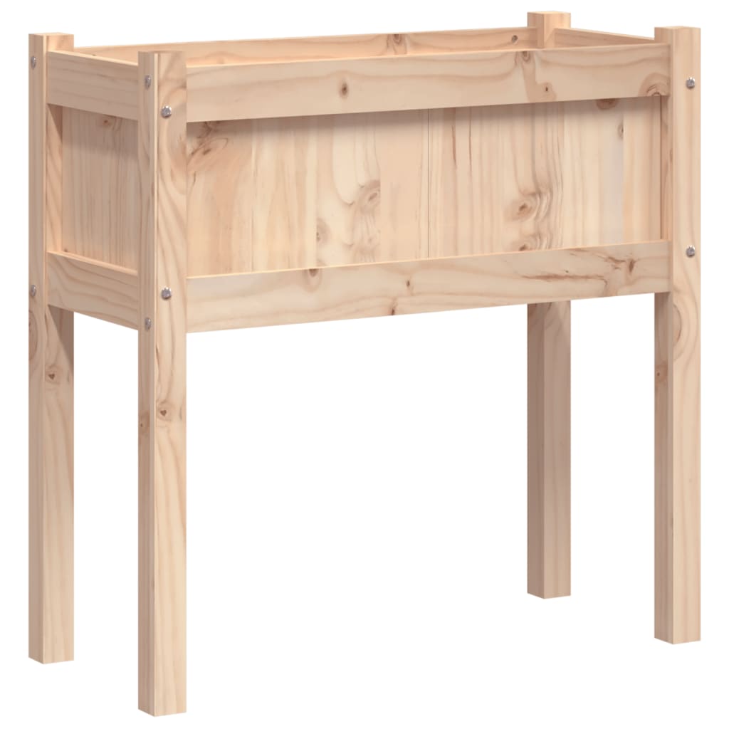 Vrtna sadilica s nogama 70 x 31 x 70 cm od masivne borovine