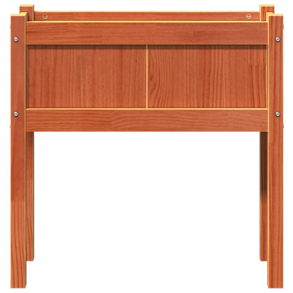 Vrtna sadilica s nogama voštano smeđa 70x31x70 cm od borovine